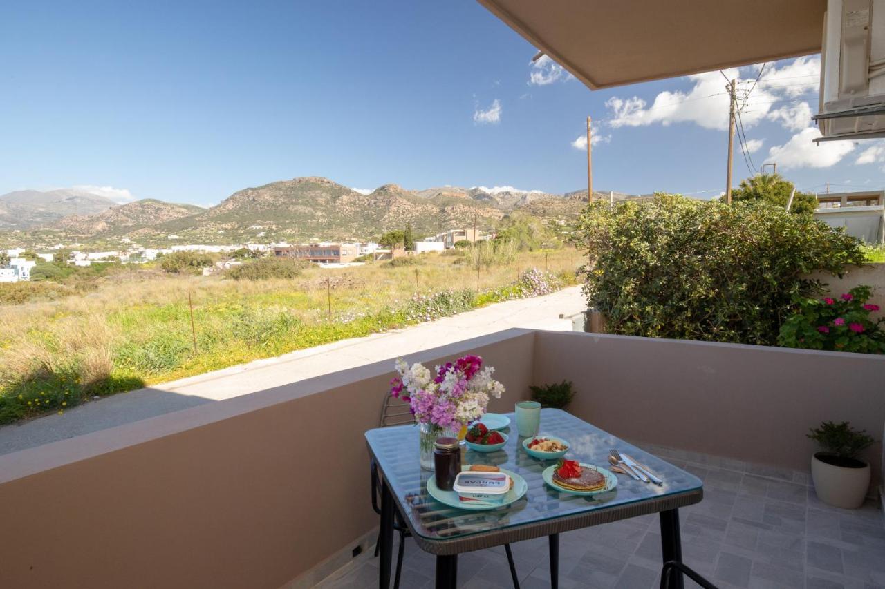 Studio Athena With Panoramic View Of Makrygialos Pilalimata Ngoại thất bức ảnh
