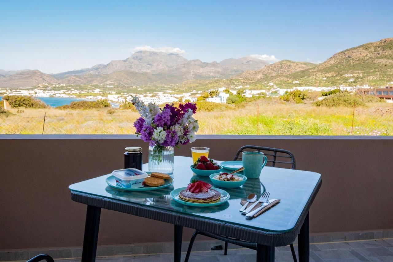 Studio Athena With Panoramic View Of Makrygialos Apartment Pilalimata Ngoại thất bức ảnh