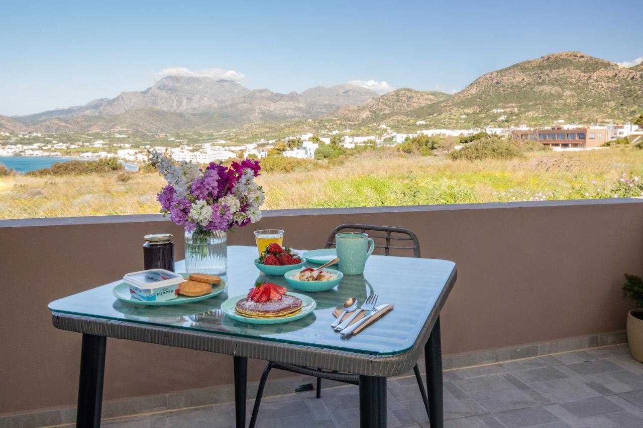 Studio Athena With Panoramic View Of Makrygialos Pilalimata Ngoại thất bức ảnh
